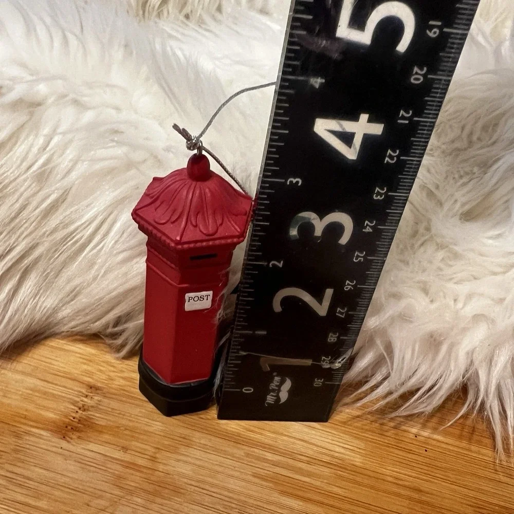 Midwest of Cannon Falls English Postal Box Red Christmas‎ Ornament 3.5